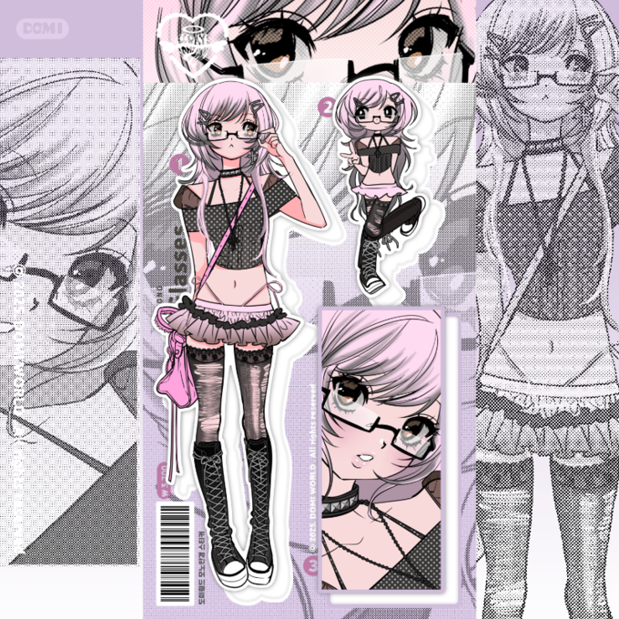 Mono polka dots sticker sheet