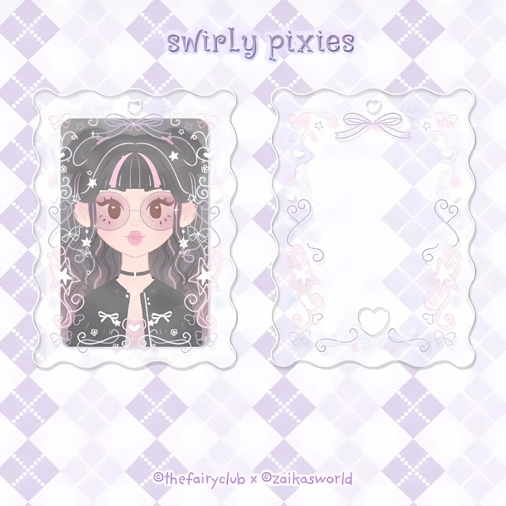 Photo card holder keychain