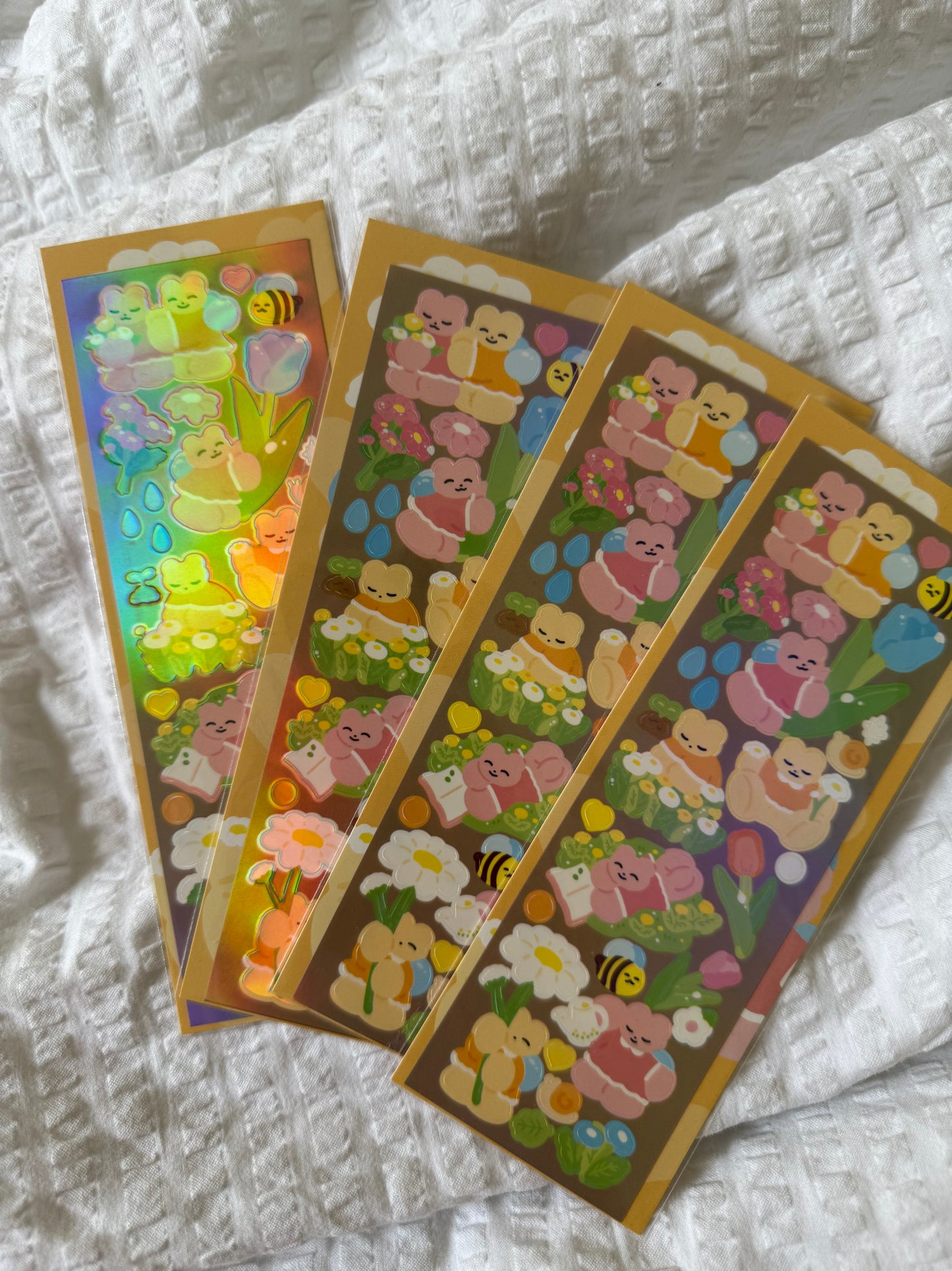 Bee garden sticker sheet