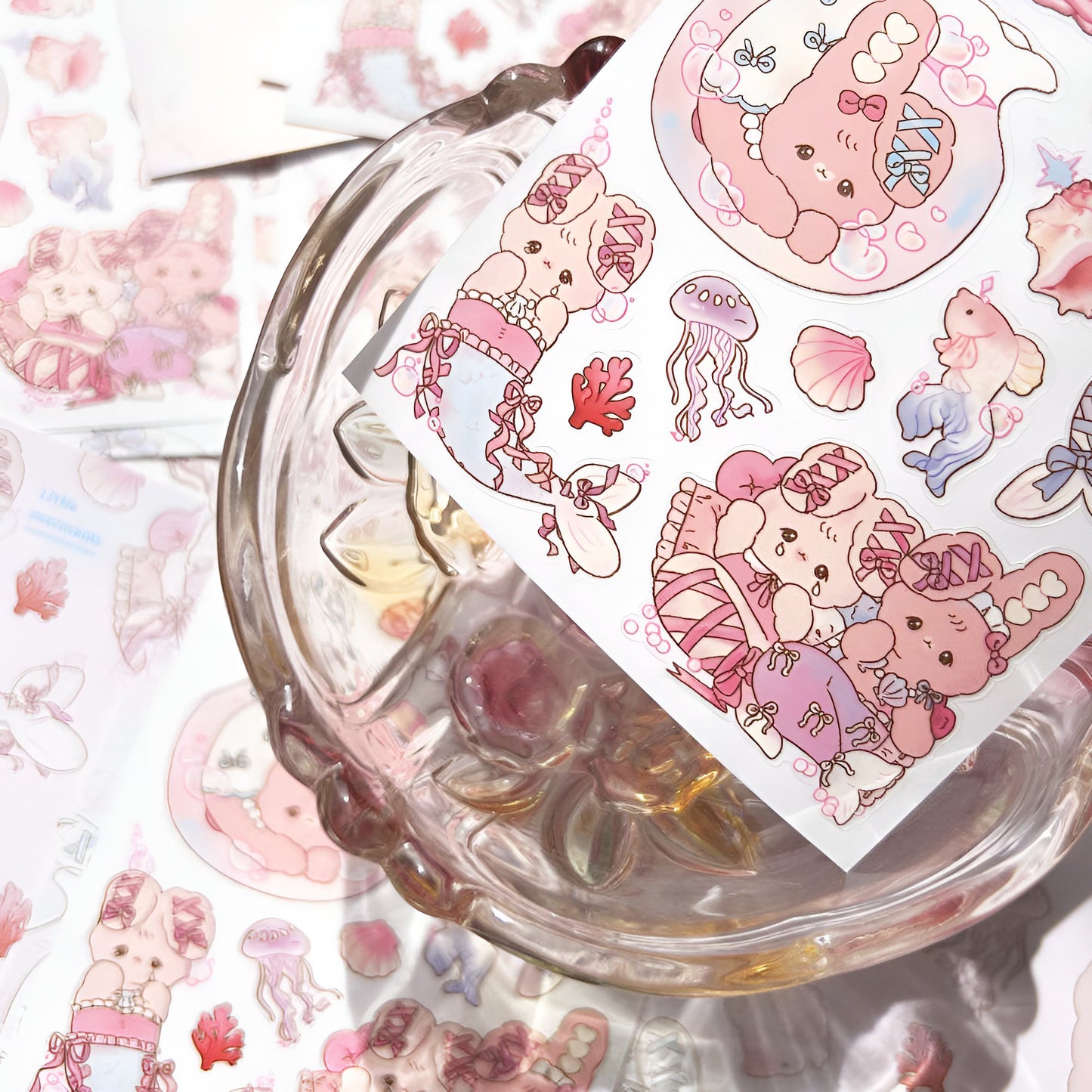 Mermaid friends sticker sheet
