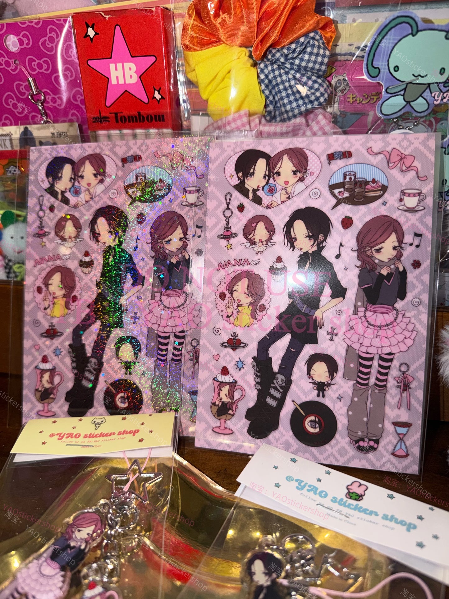 Nana and hachi sticker sheet