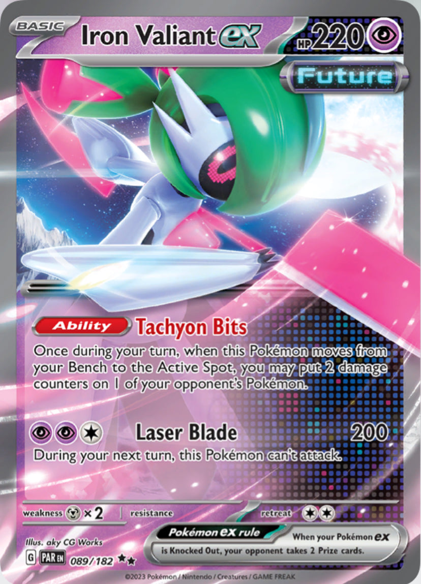 Iron valiant ex card