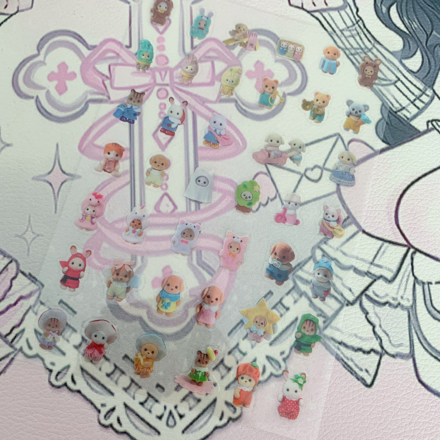 Calico critter sticker sheet