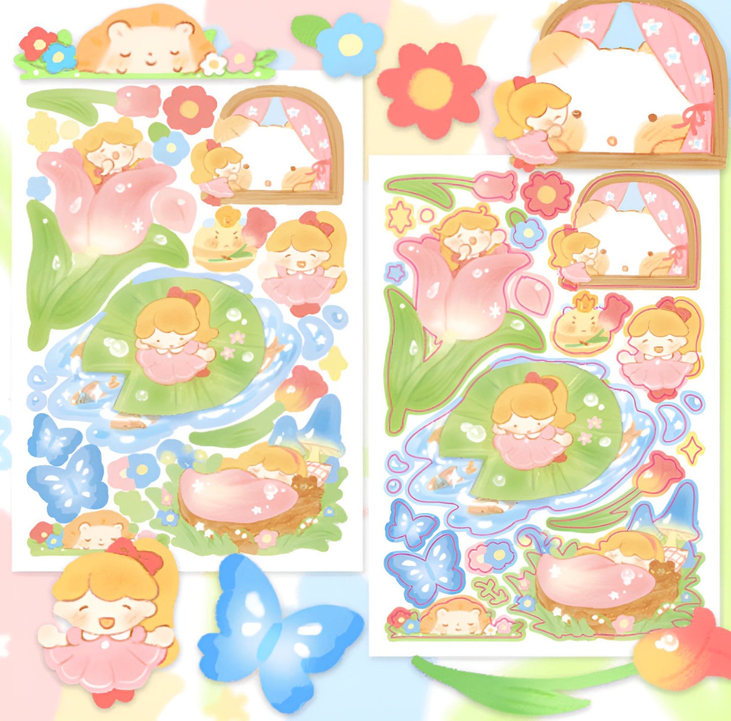 Lily pad sticker sheet