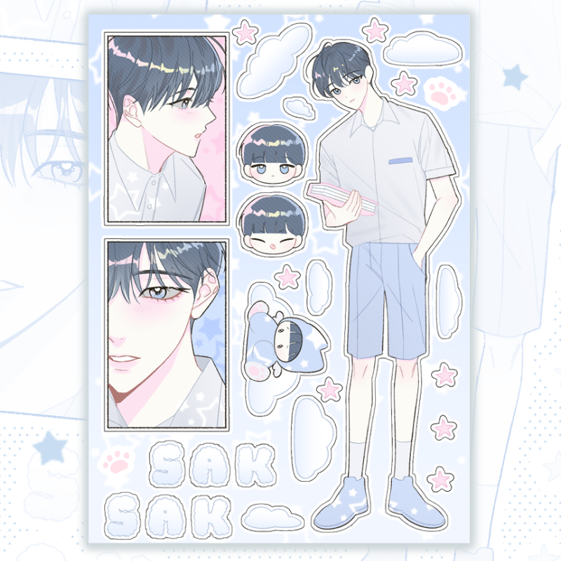 Sak-Sak sticker sheet