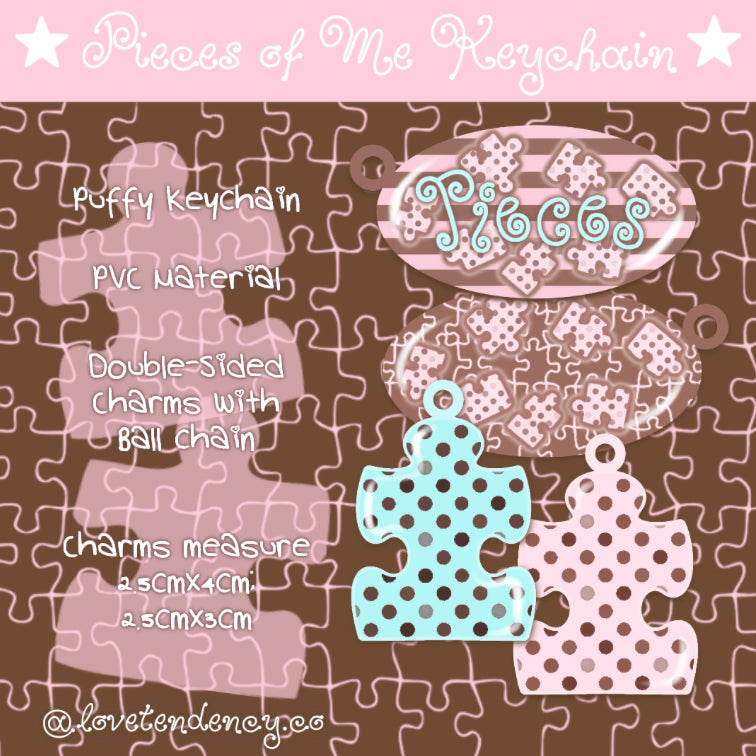 Pieces of me keychain