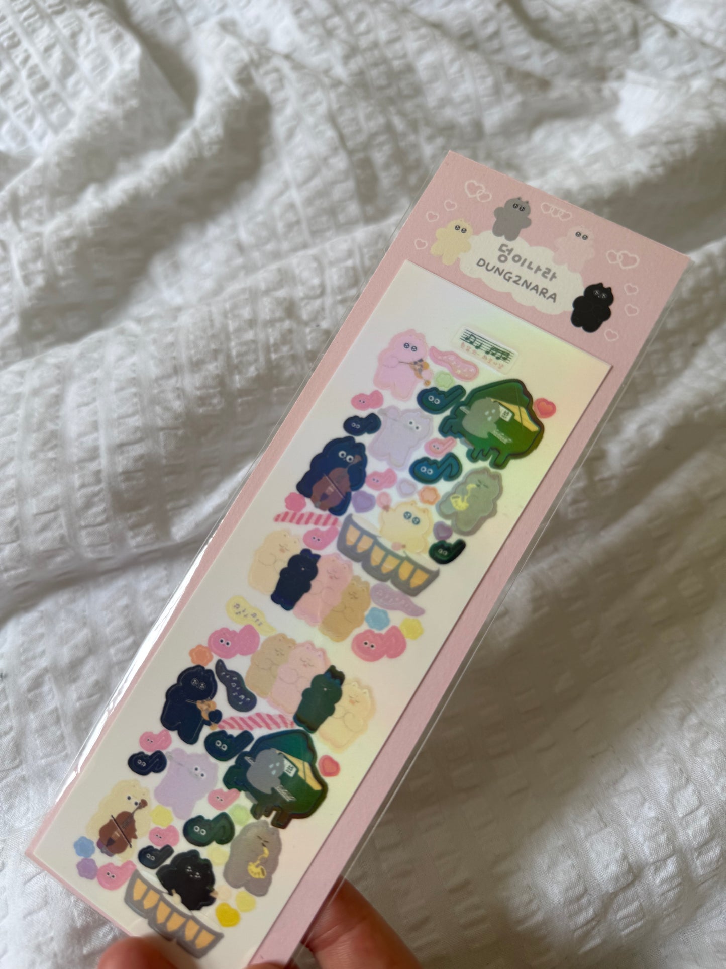Musical kittens sticker sheet