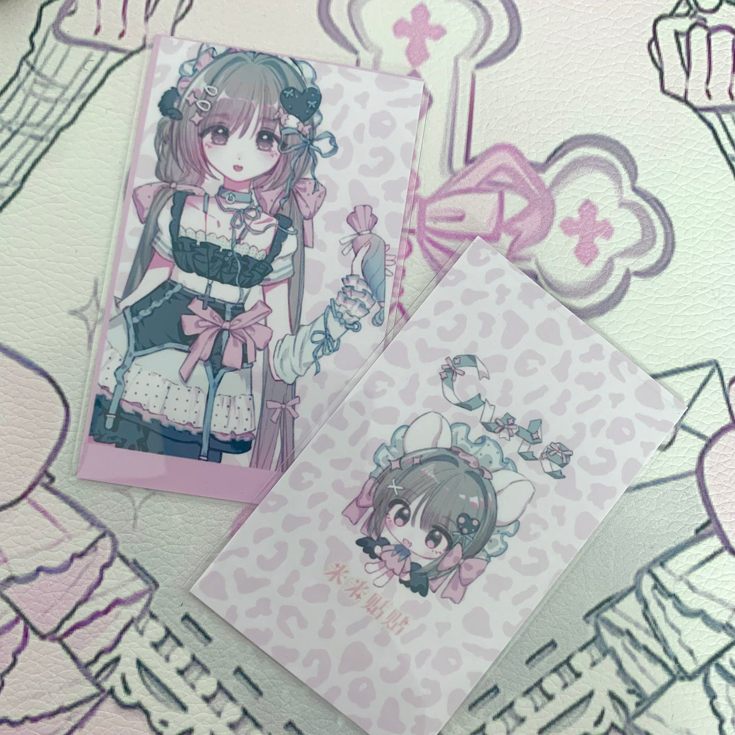 Patisserie girl photo card