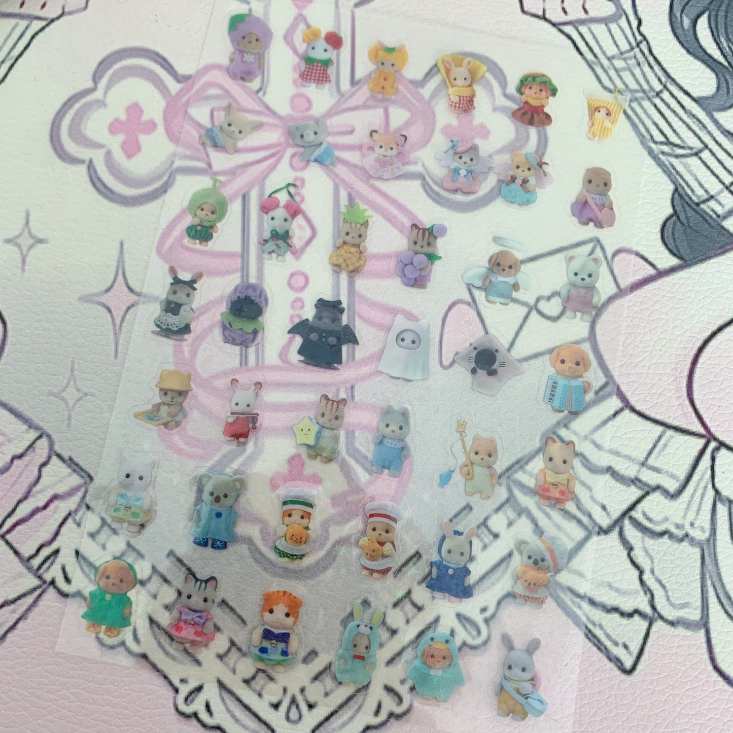 Mini sylanians sticker sheet