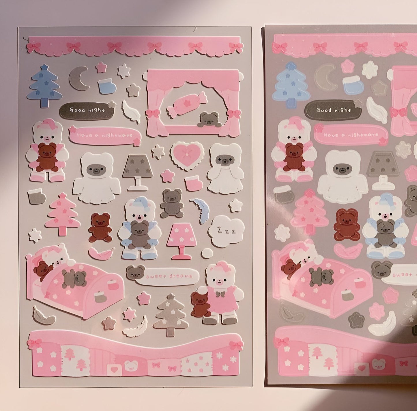 Cold nights sticker sheet