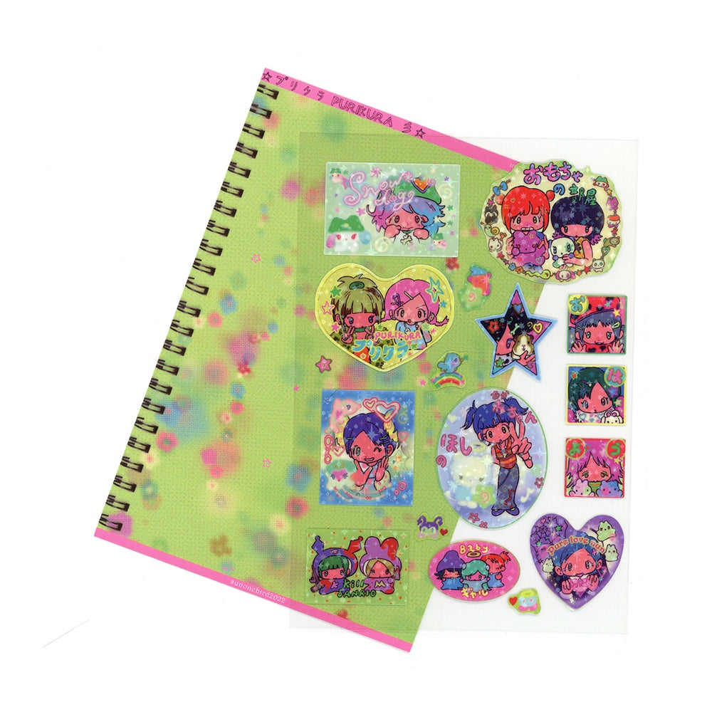 Vibrant girlys sticker sheet