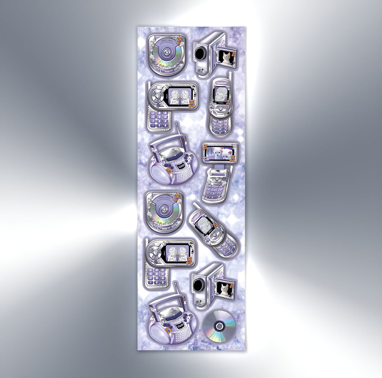 Retro purple sticker sheet