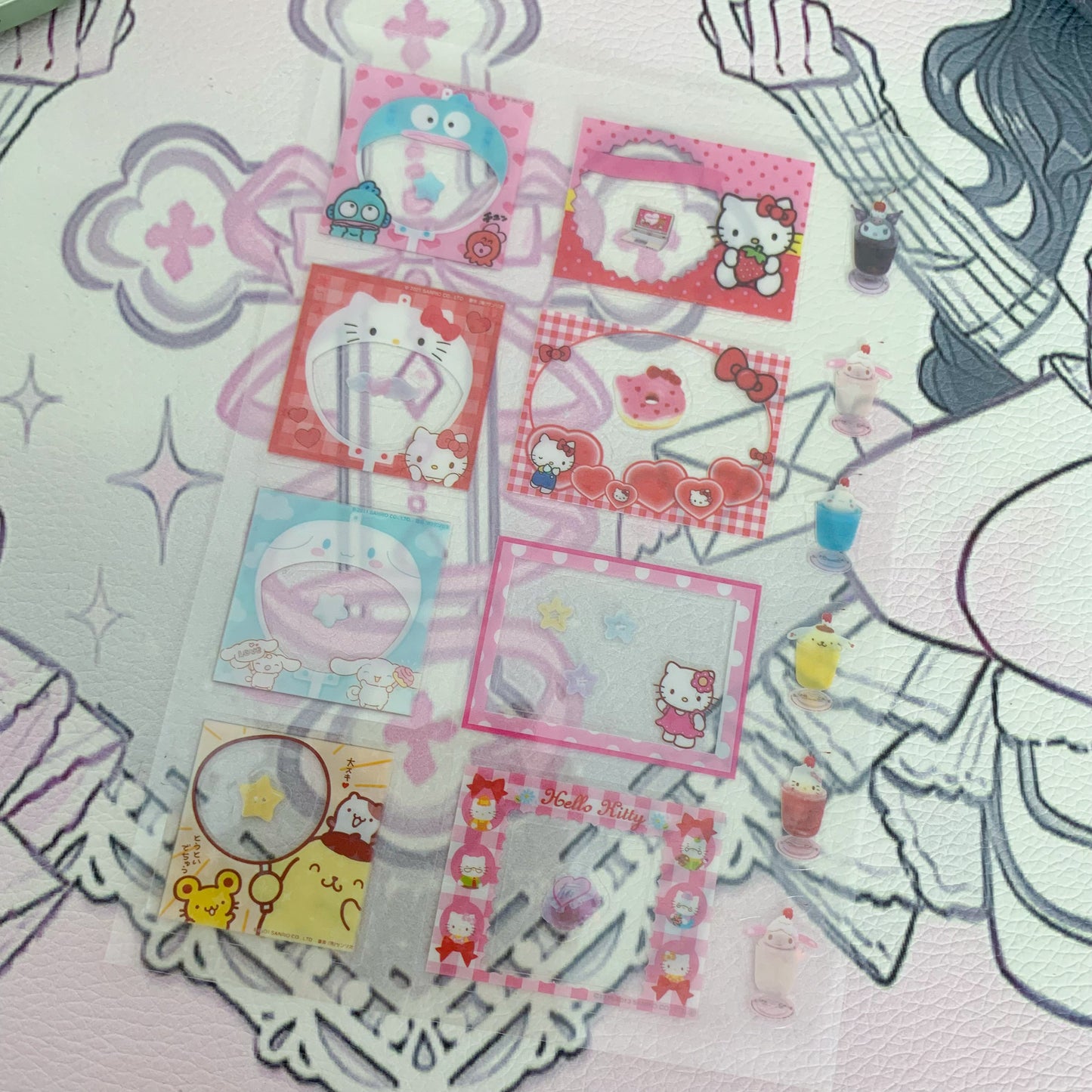 Sanrio frame sticker sheet