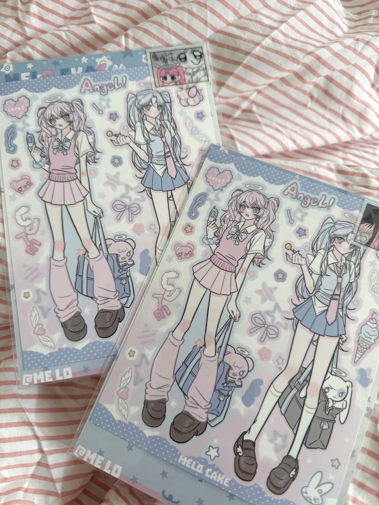 Opposite twins sticker sheet