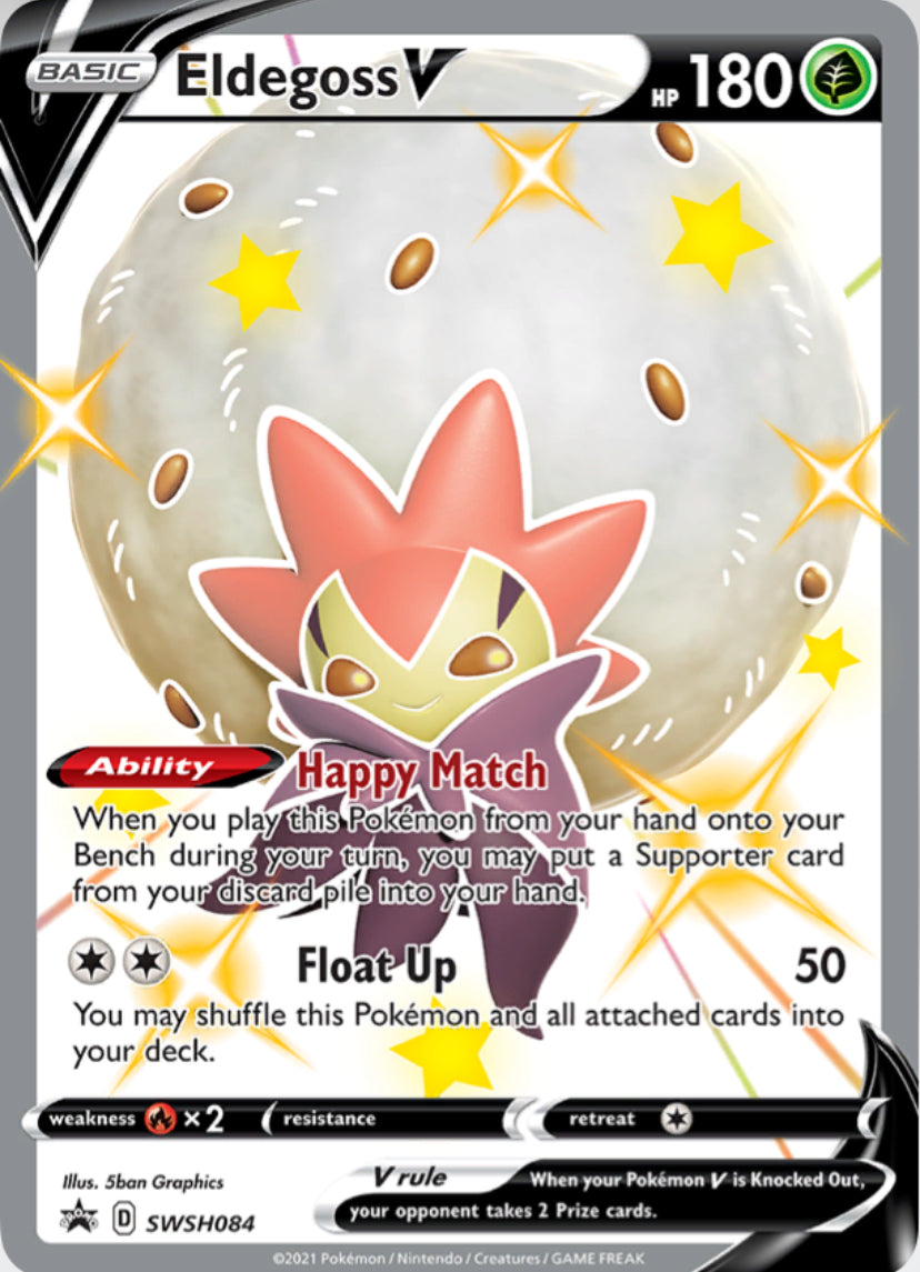 Eldegoss V promo card special edition