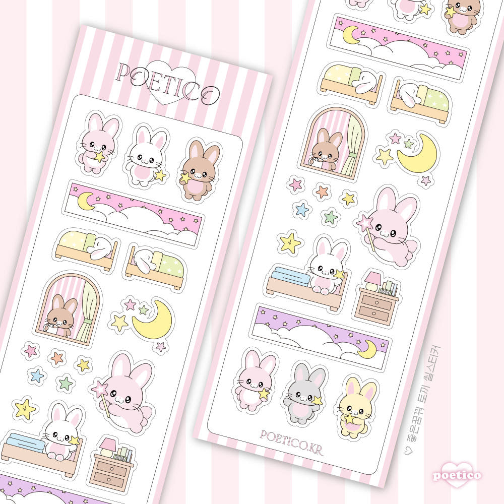 Midnight fairy sticker sheet
