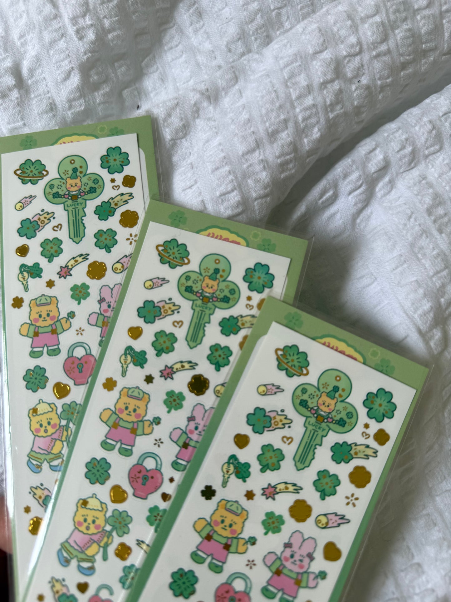 Clover keys sticker sheet