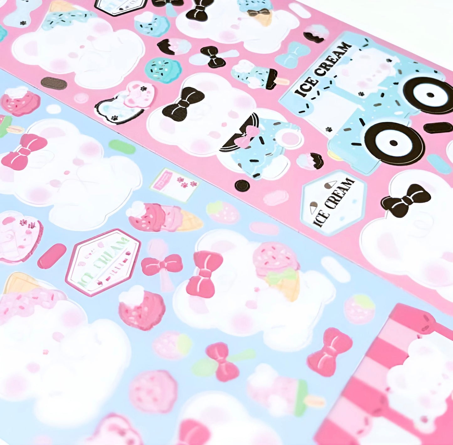Borah ice cream sticker sheets