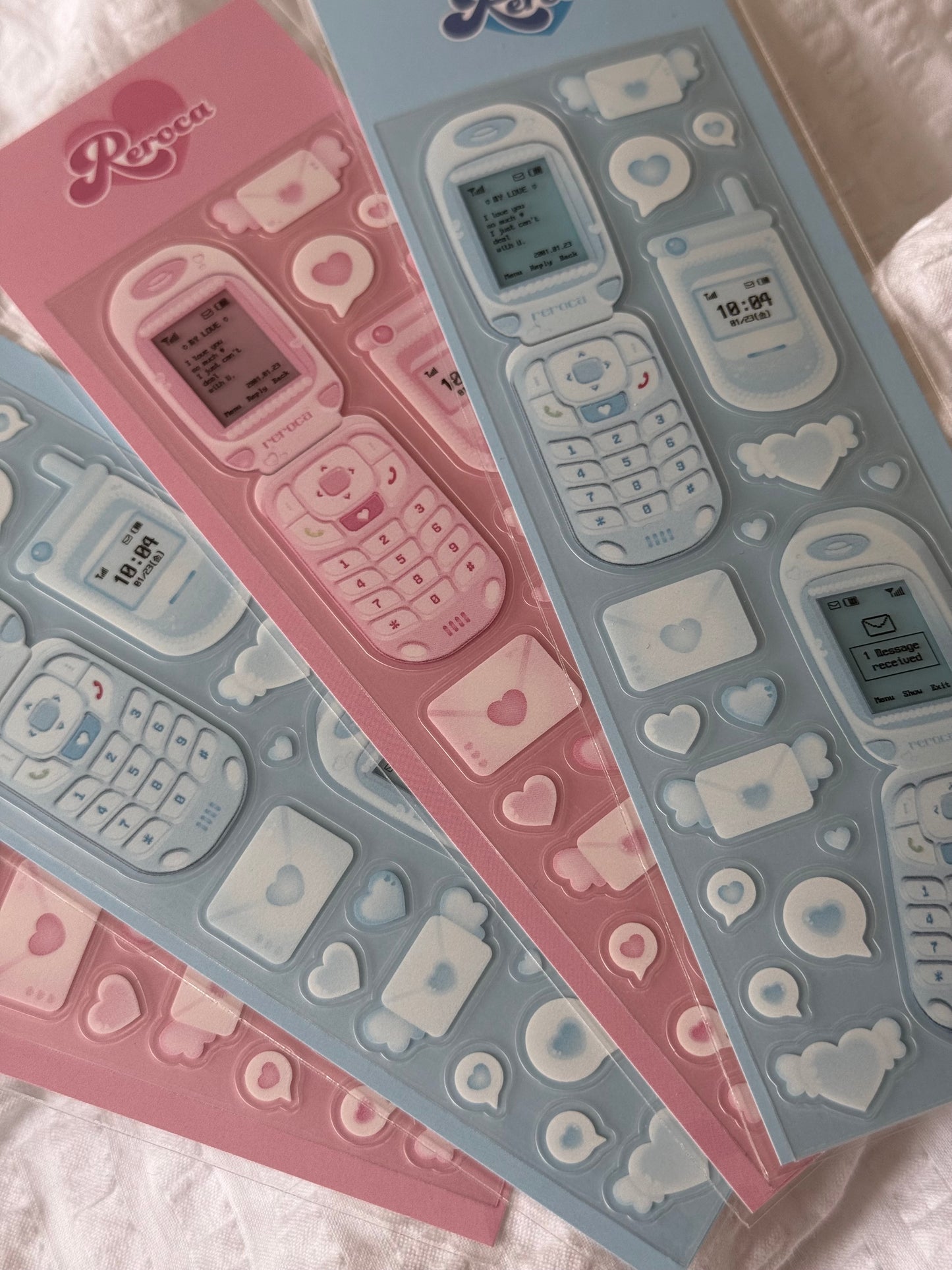 Pvc phones sticker sheet