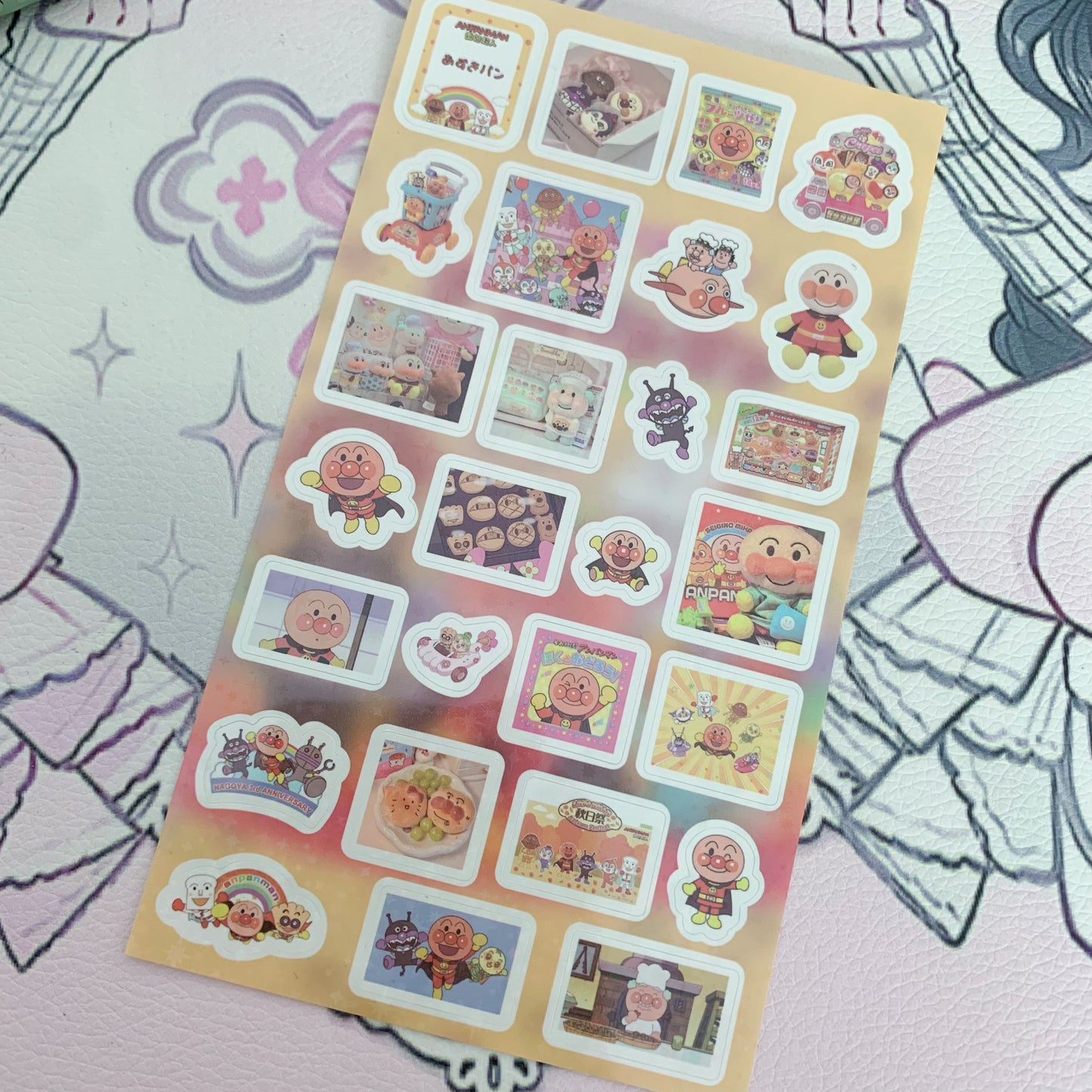 Anpanman sticker sheet