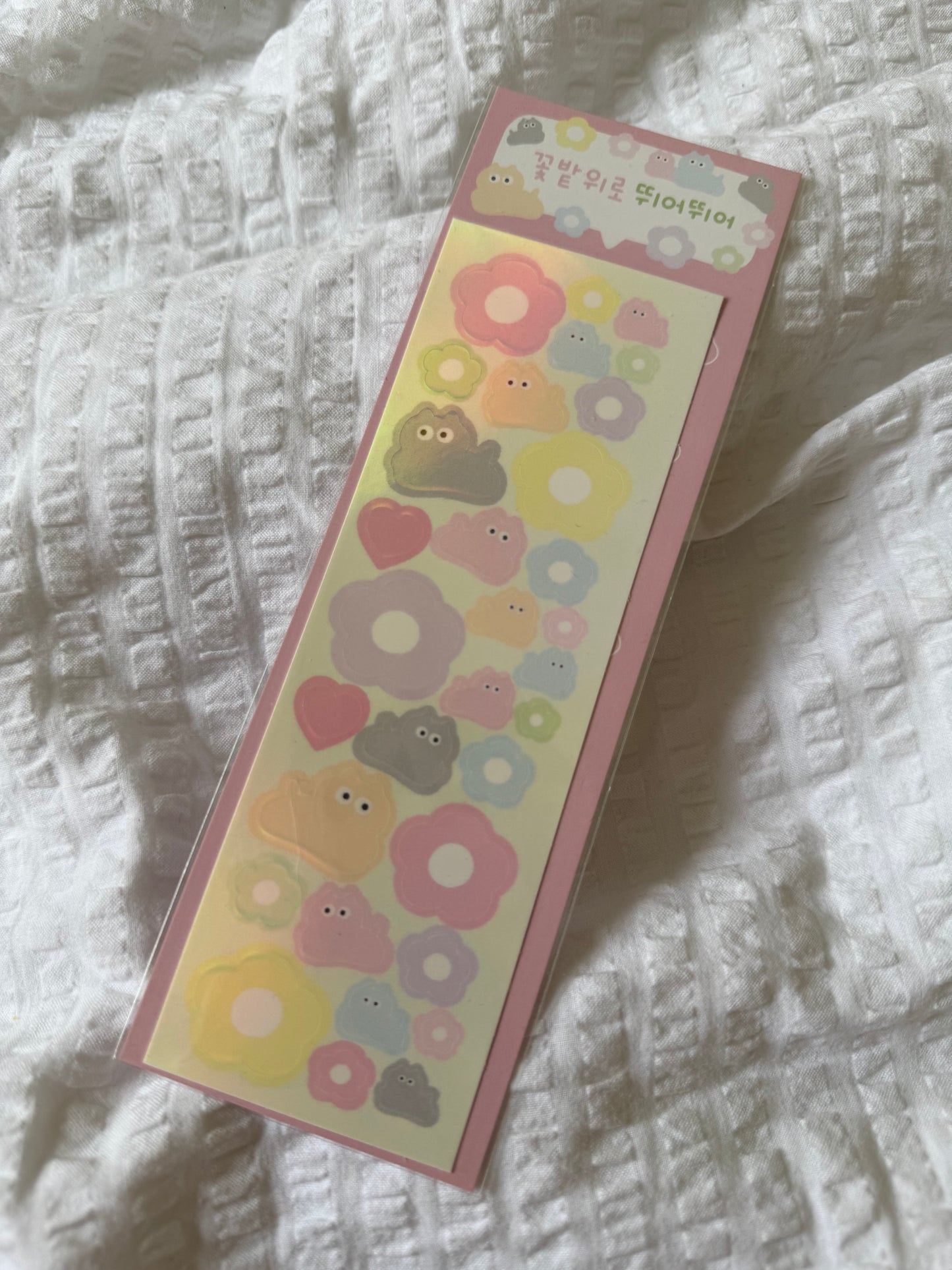 Flower cats sticker sheet