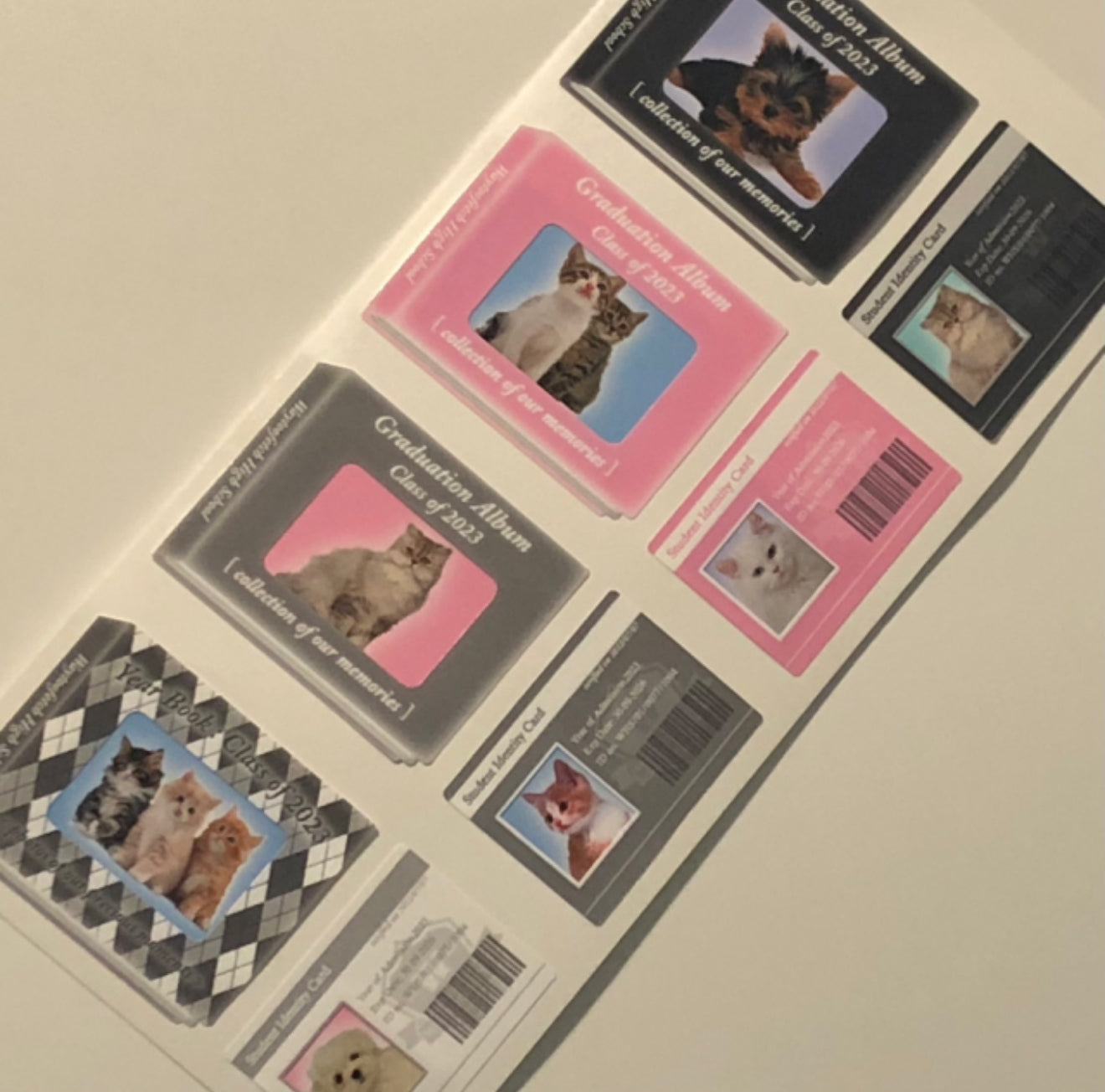 Plaid album frames sticker sheet