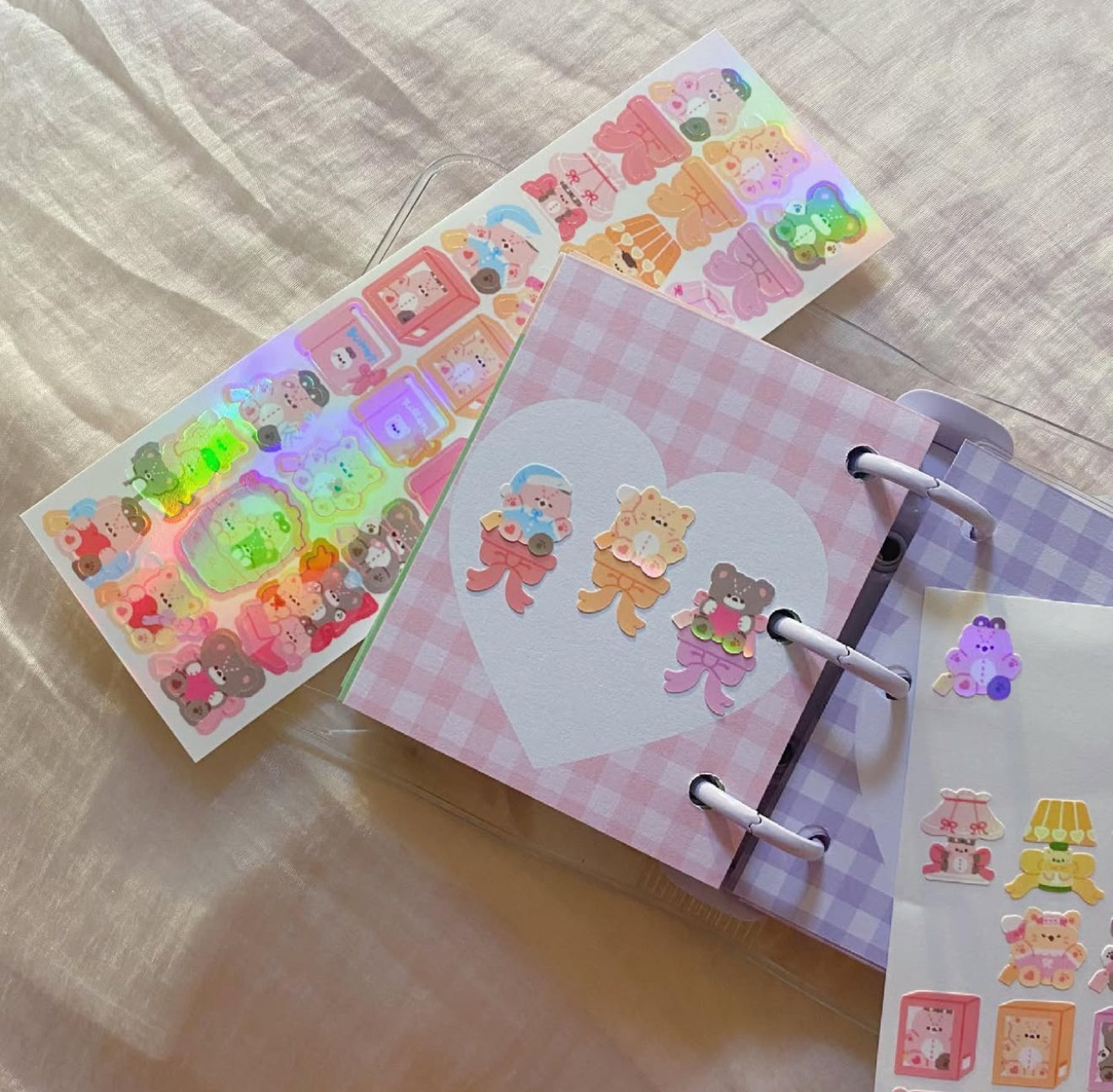 Bear shop sticker sheet