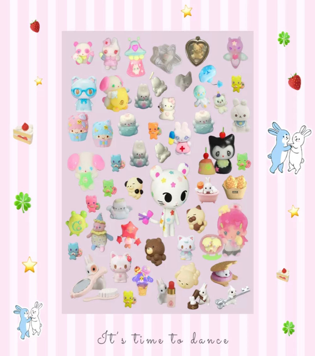 3D critters sticker sheet