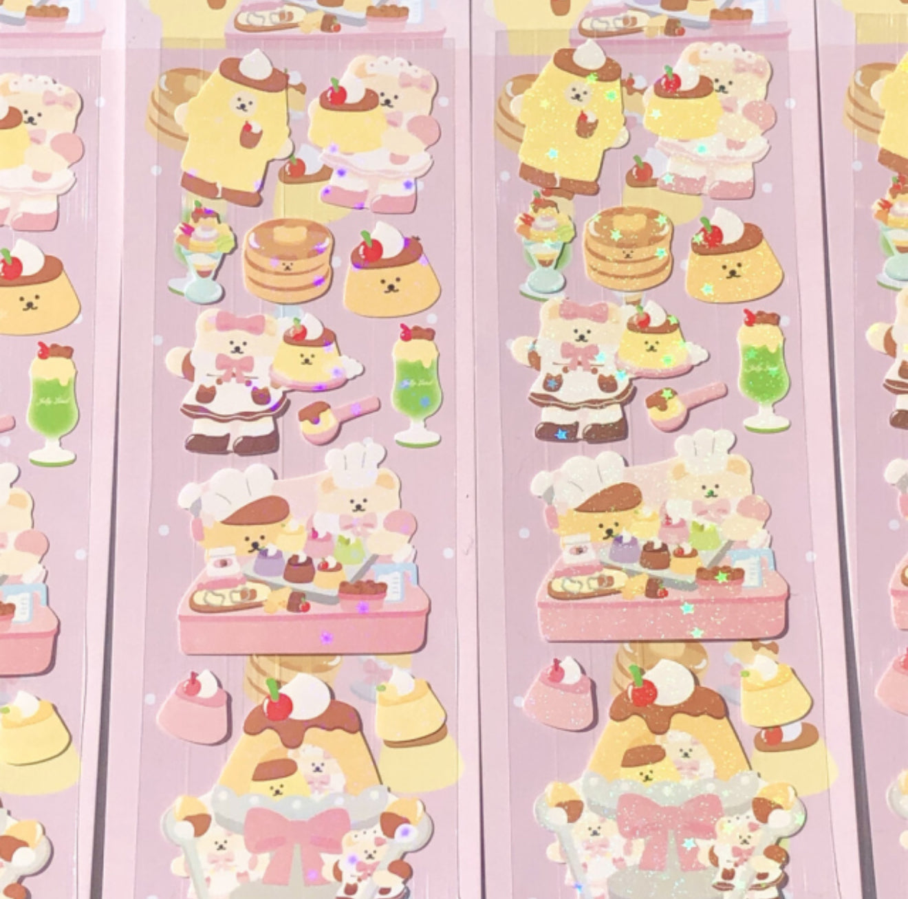 Pancake chef sticker sheet