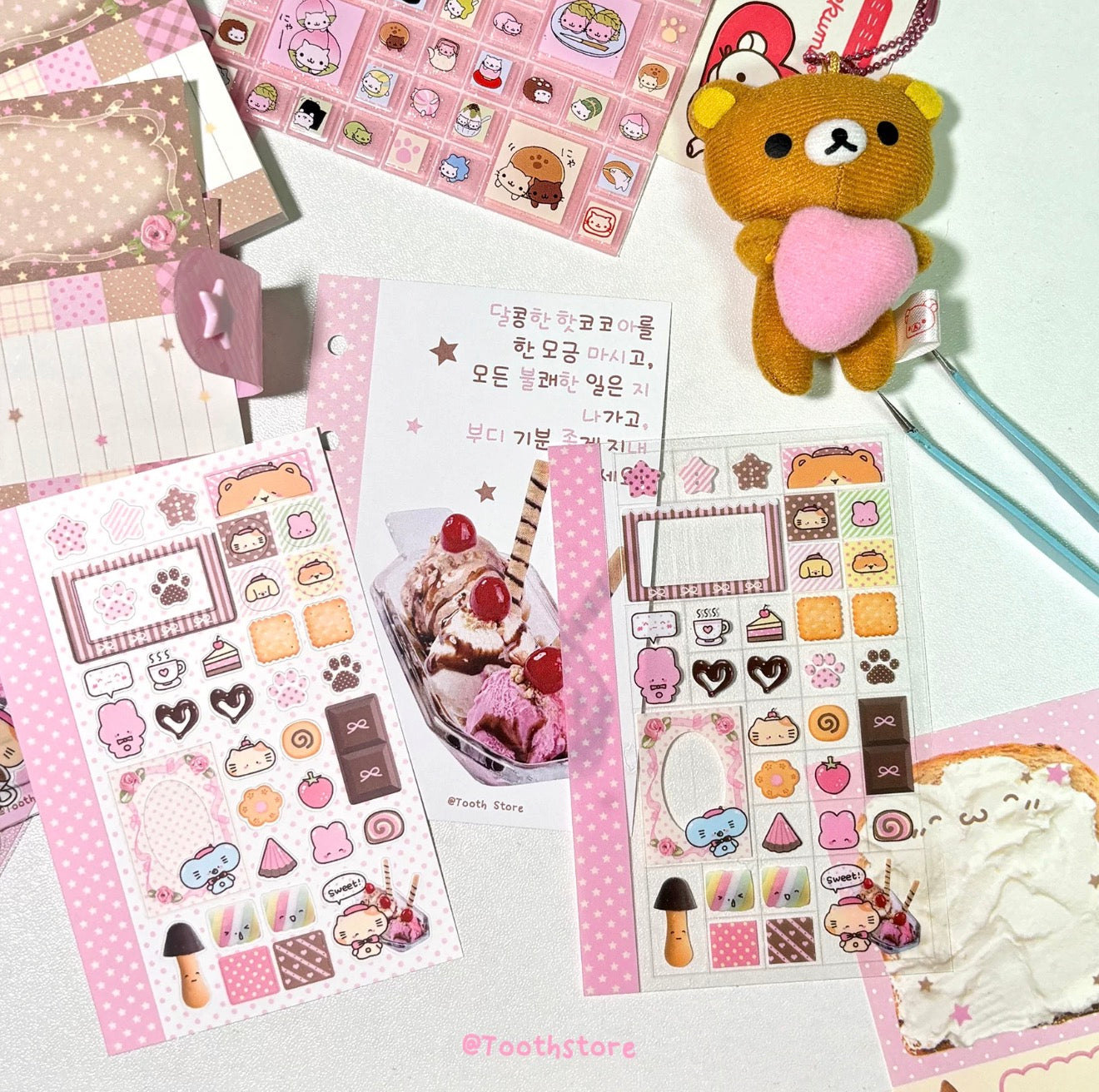 Mini deserts sticker sheet