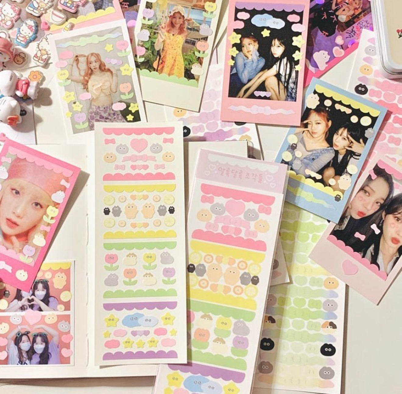 Mini flower deco sticker sheet