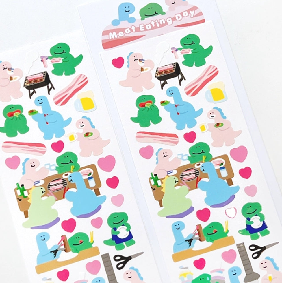 Hotpot dinos sticker sheet
