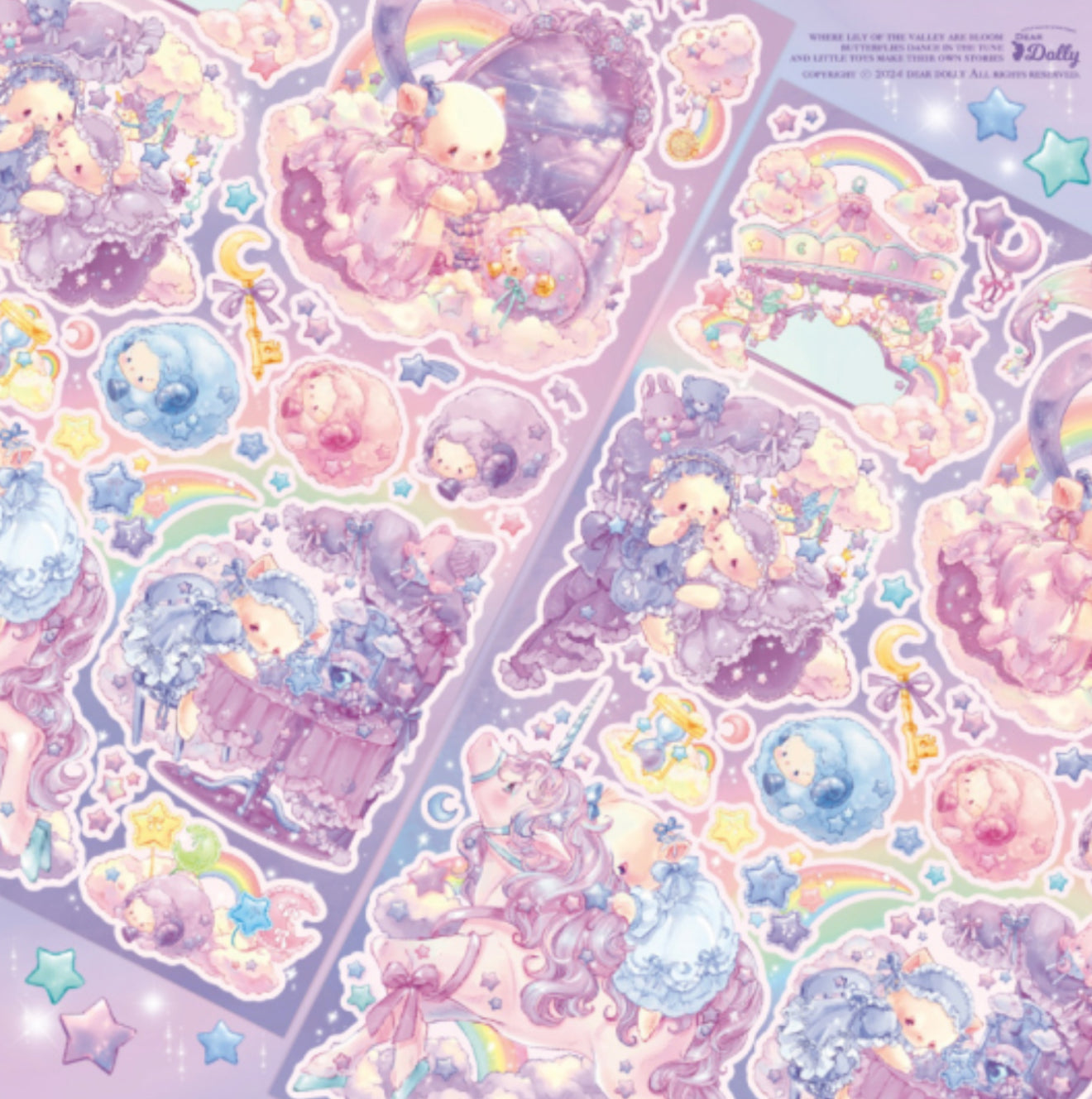 Dream bears sticker sheet