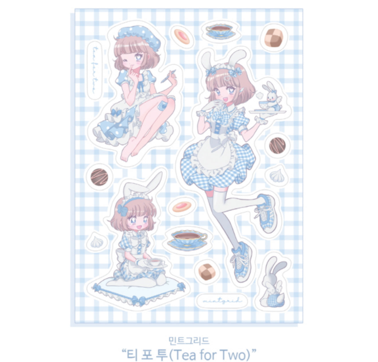 Tea for two sticker sheet