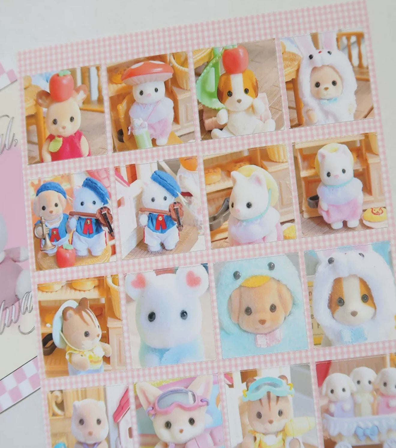 Calico critters sticker sheet