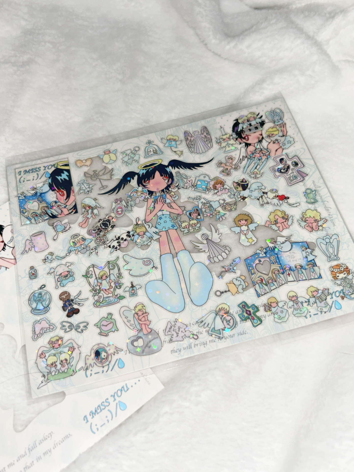 Blue angel sticker sheet