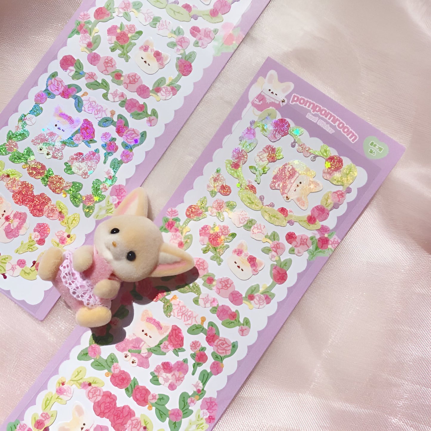 Rose garland sticker sheet