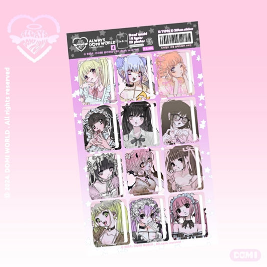 Maid id photos sticker sheet