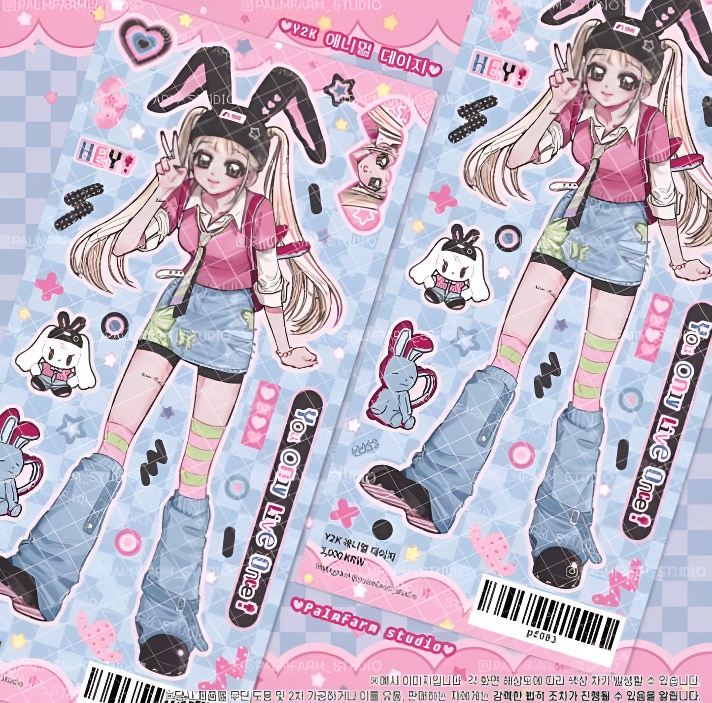 Skater girls sticker sheets