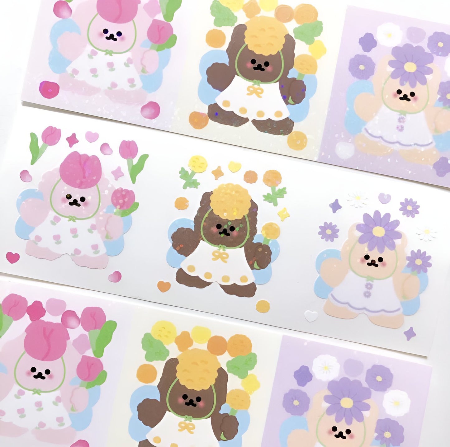 Flower guardians sticker sheet