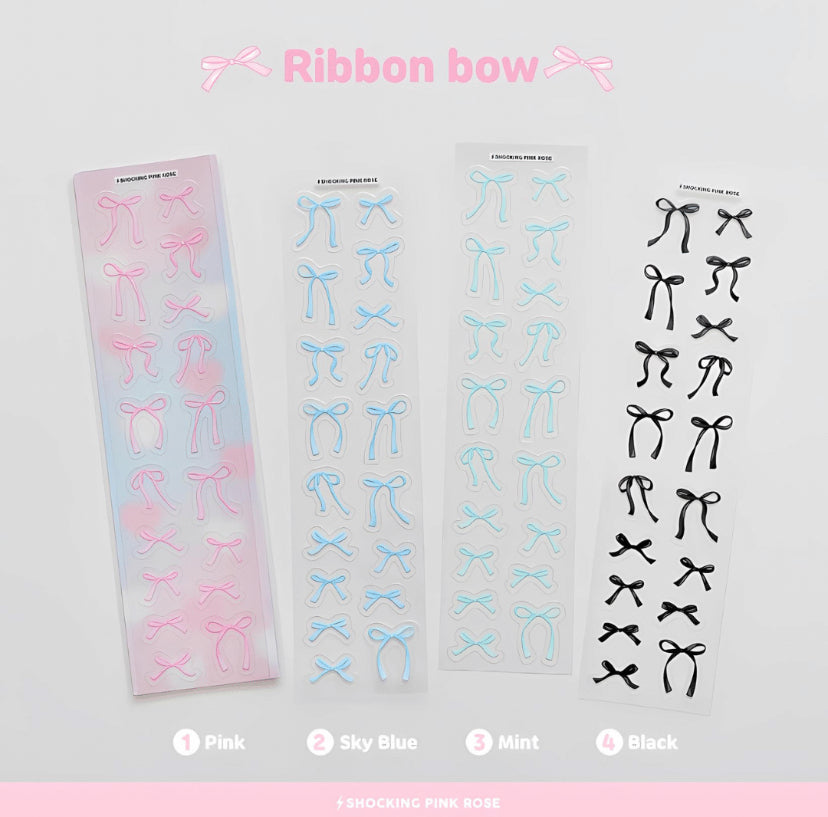 Bow sticker sheets