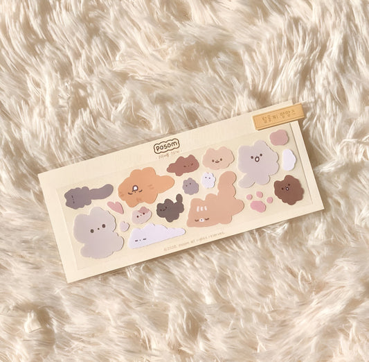 Furry friends sticker sheet