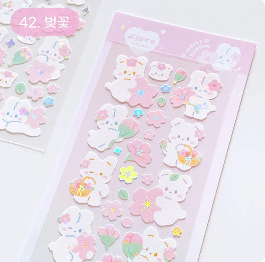 Sakura sticker sheet