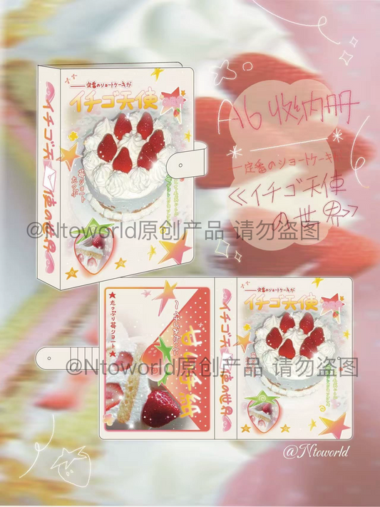 A6 strawberry cake storage book