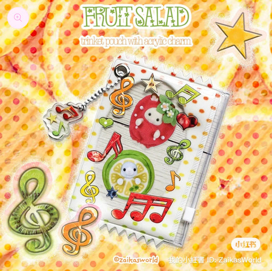 Fruit salad trinket pouch