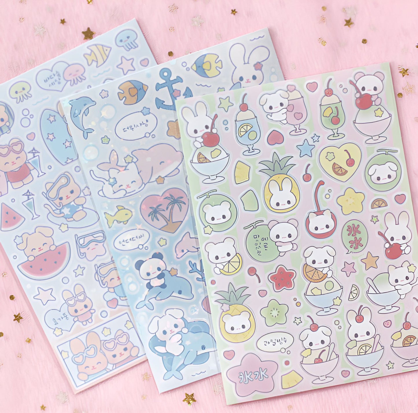 Summer theme sticker sheet