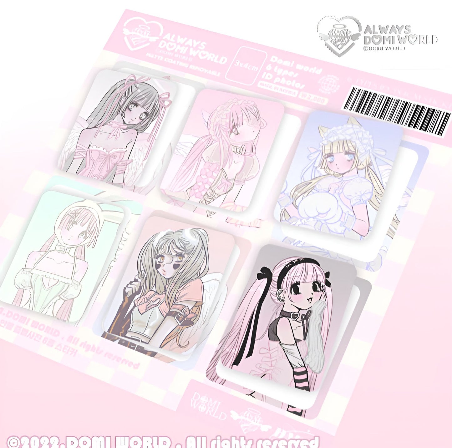 Girl icons sticker sheet