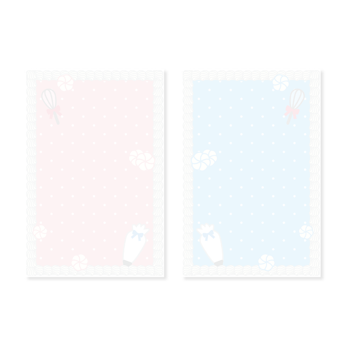 A7 icing pastel journal inserts