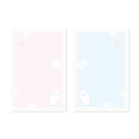 A7 icing pastel journal inserts