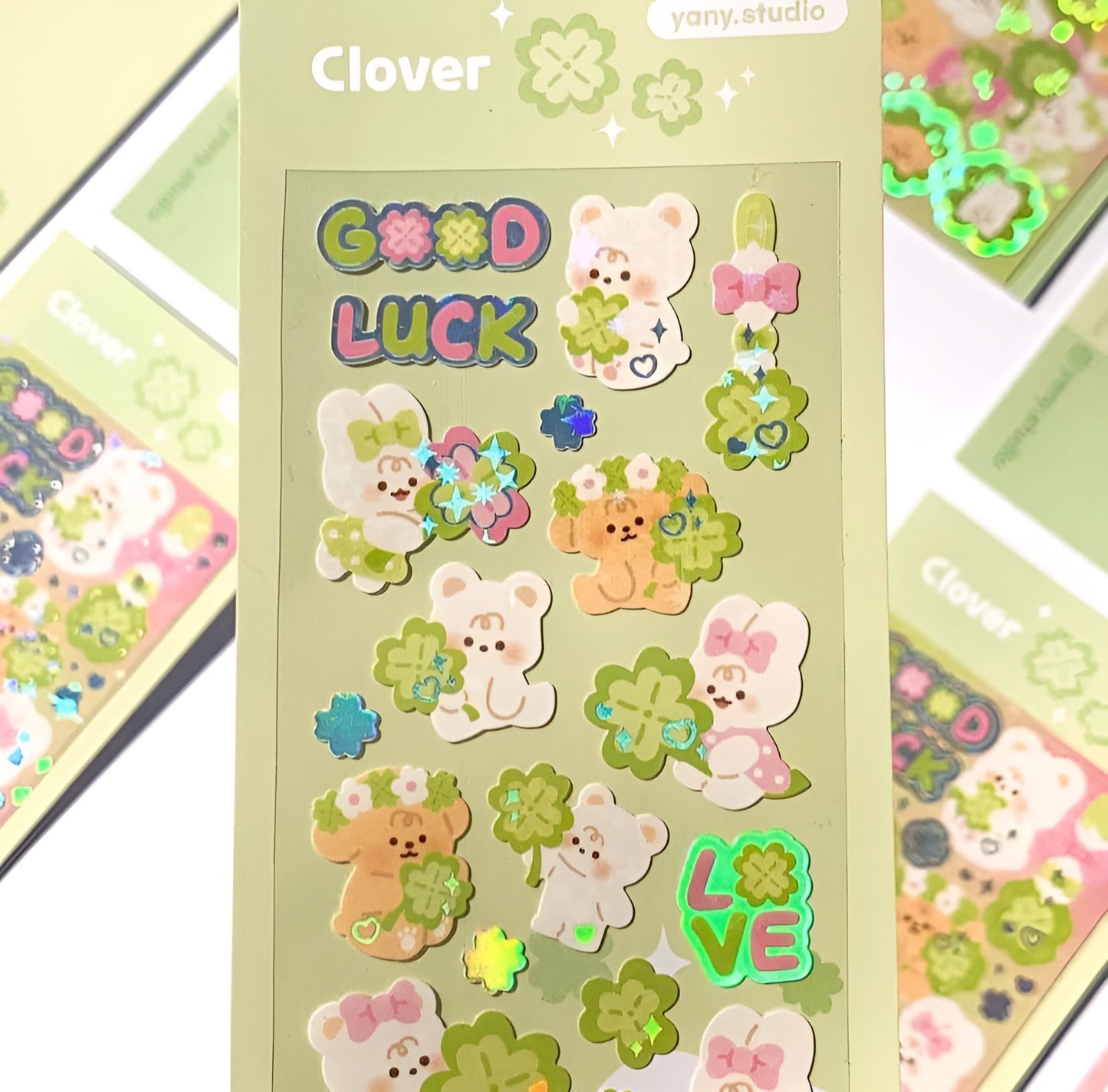 Clover leaf sticker sheet